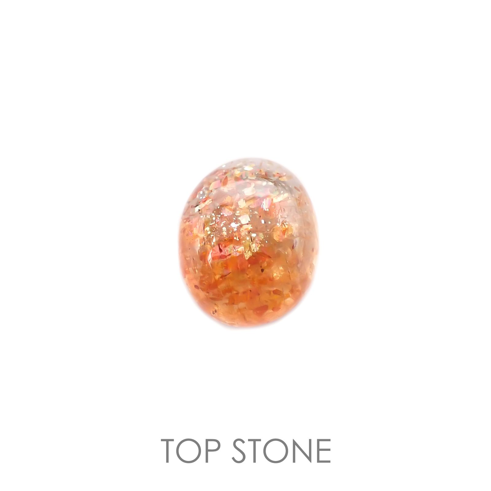 イリュージョンサンストーン(宝石名フェルドスパー) タンザニア産 2.53ct 識別済[210510862]10.1×8.1mm前後