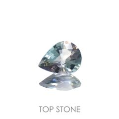 バイカラータンザナイト(宝石名タンザナイト)タンザニア産 0.96ct 識別済[220917743]7.6x5.8mm前後