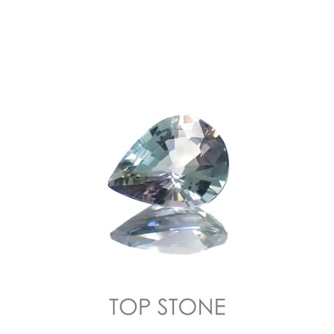 バイカラータンザナイト(宝石名タンザナイト)タンザニア産 0.96ct 識別済[220917743]7.6x5.8mm前後