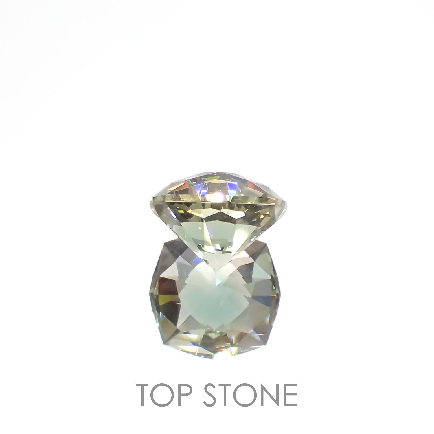 ◇カスタムカット◇バイカラーオレゴンサンストーン(宝石名ラブラドライト)アメリカ・オレゴン州産 2.92ct 識別済[230321114]9.4x9.3mm前後