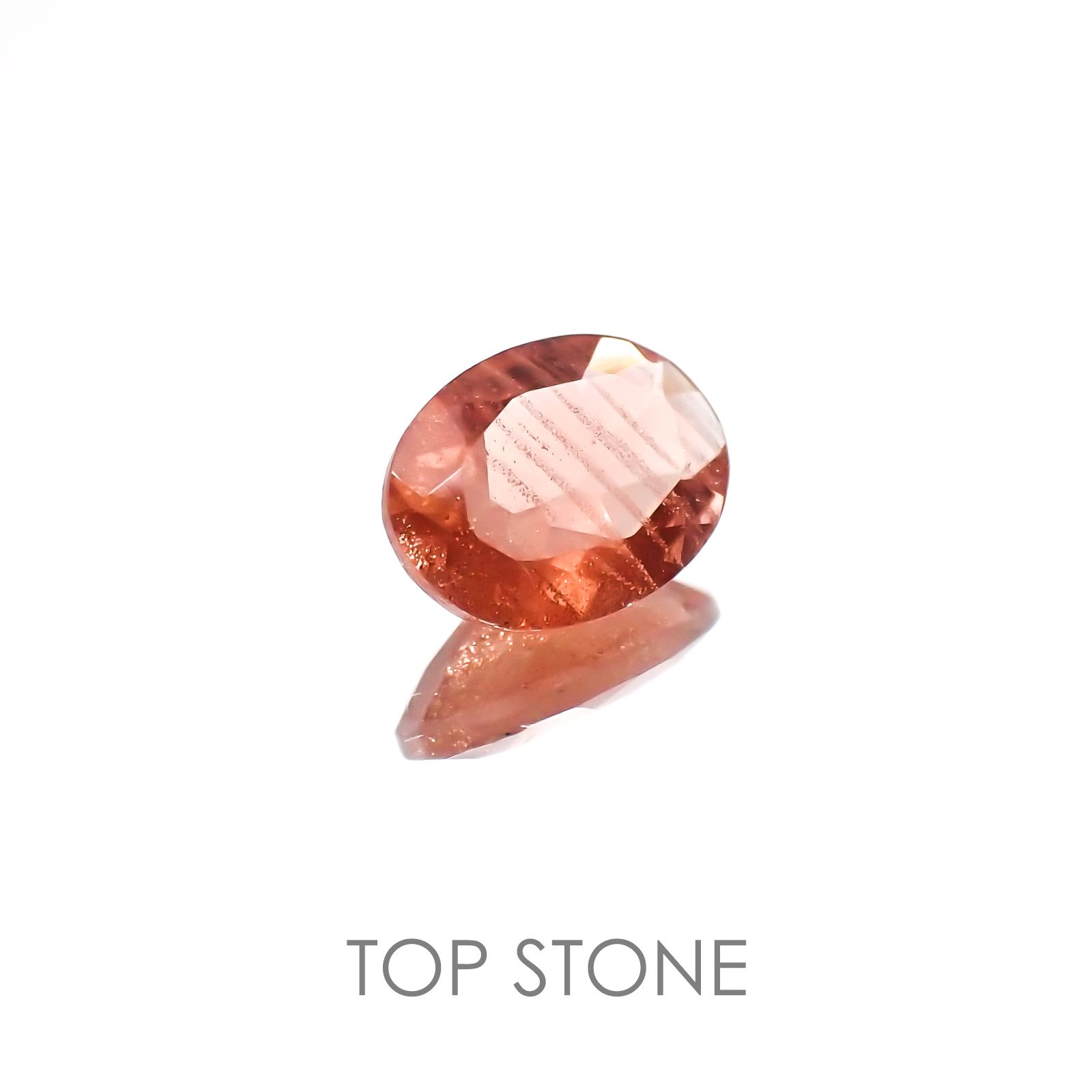 オレゴンサンストーン アメリカ産 ルース 0.9ct[20128385]8×6mm前後