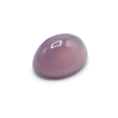 パープルカルセドニー(宝石名カルセドニー)インドネシア産 15.19ct 識別済[231124176]18.3x14.2mm前後