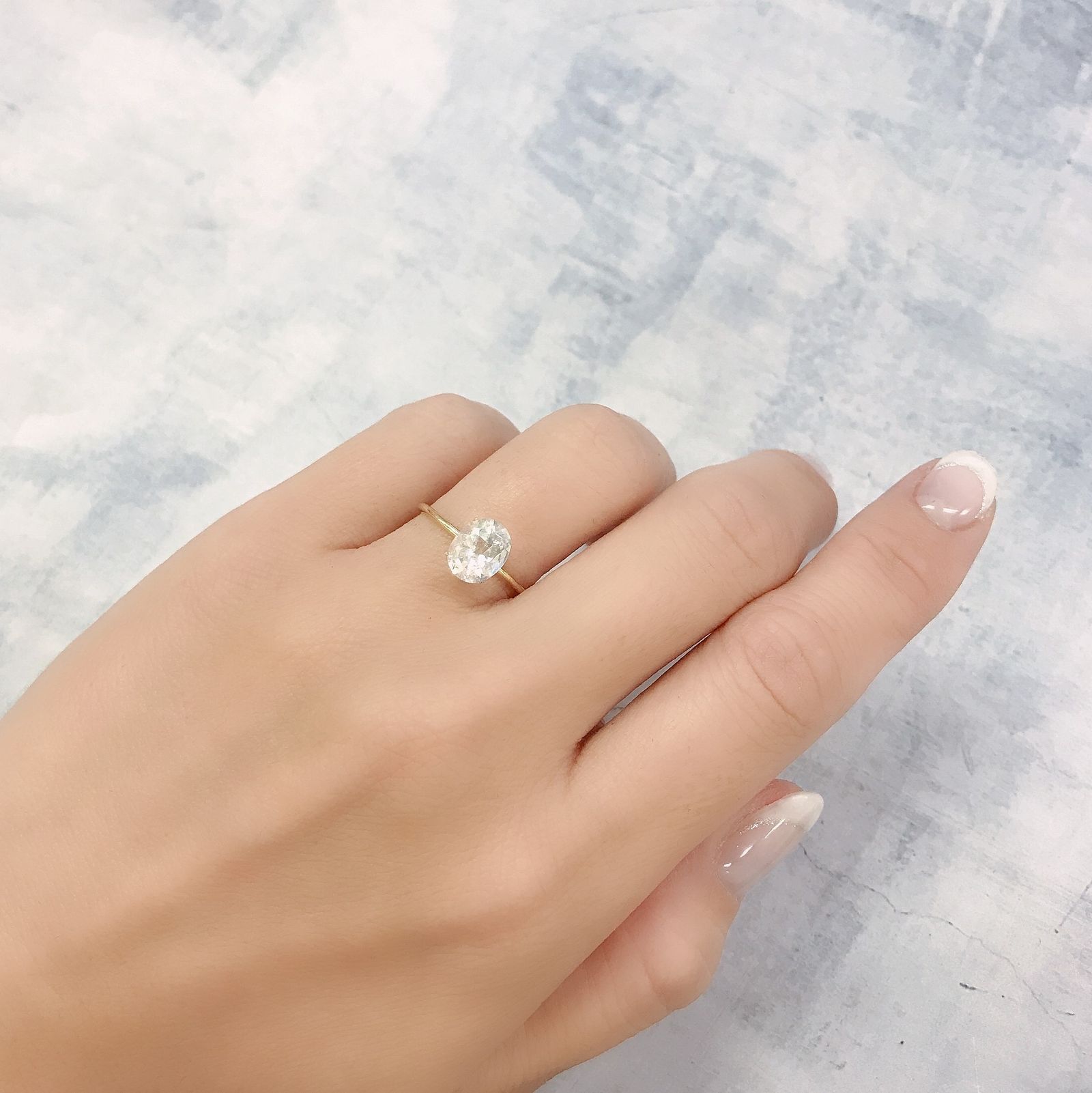 レインボームーンストーン(宝石名ラブラドライト)タンザニア産 1.34ct 識別済[220716855]8.1x6.5mm前後