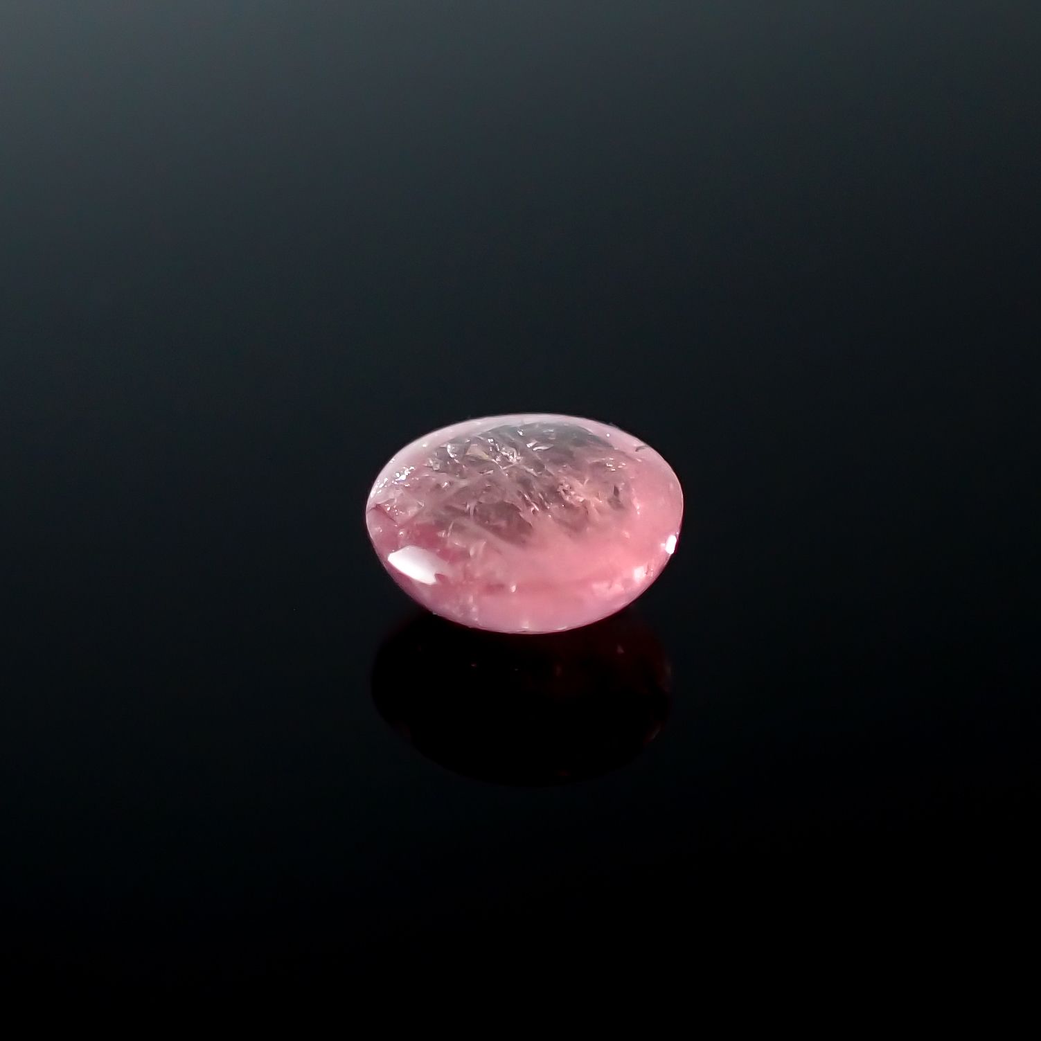 ペツォッタイト(ラズベリル)(宝石名ペツォッタイト)マダガスカル産 0.460ct ソ付(彩珠)[240226147]4.9x4.9mm前後