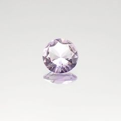 <ランダムセレクト1個販売> ピンクアメジストSA(宝石名アメシスト/ライト・カラー) ラウンドカット ブラジル産 0.64ct前後 識別済[20107182]6×6mm前後