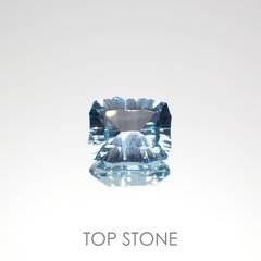 ◇カスタムカット◇ブルートパーズ ブラジル産 3.80ct[221219366]10x8.1mm前後