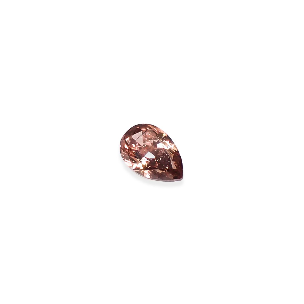 ピンクダイヤモンド(宝石名ダイアモンド VS-2/FANCY DEEP BROWNISH PINK) 0.033ct ソ付(AGT)[250129709]2.58x1.66mm前後