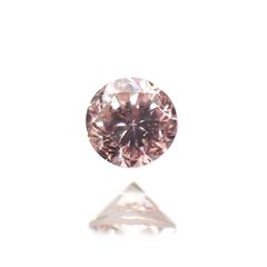 ピンクダイヤモンド(宝石名ダイヤモンド) SI-2 / FANCY ORANGY PINK 0.066ct ソ付(CGL)[210611087]2.3×2.4mm前後