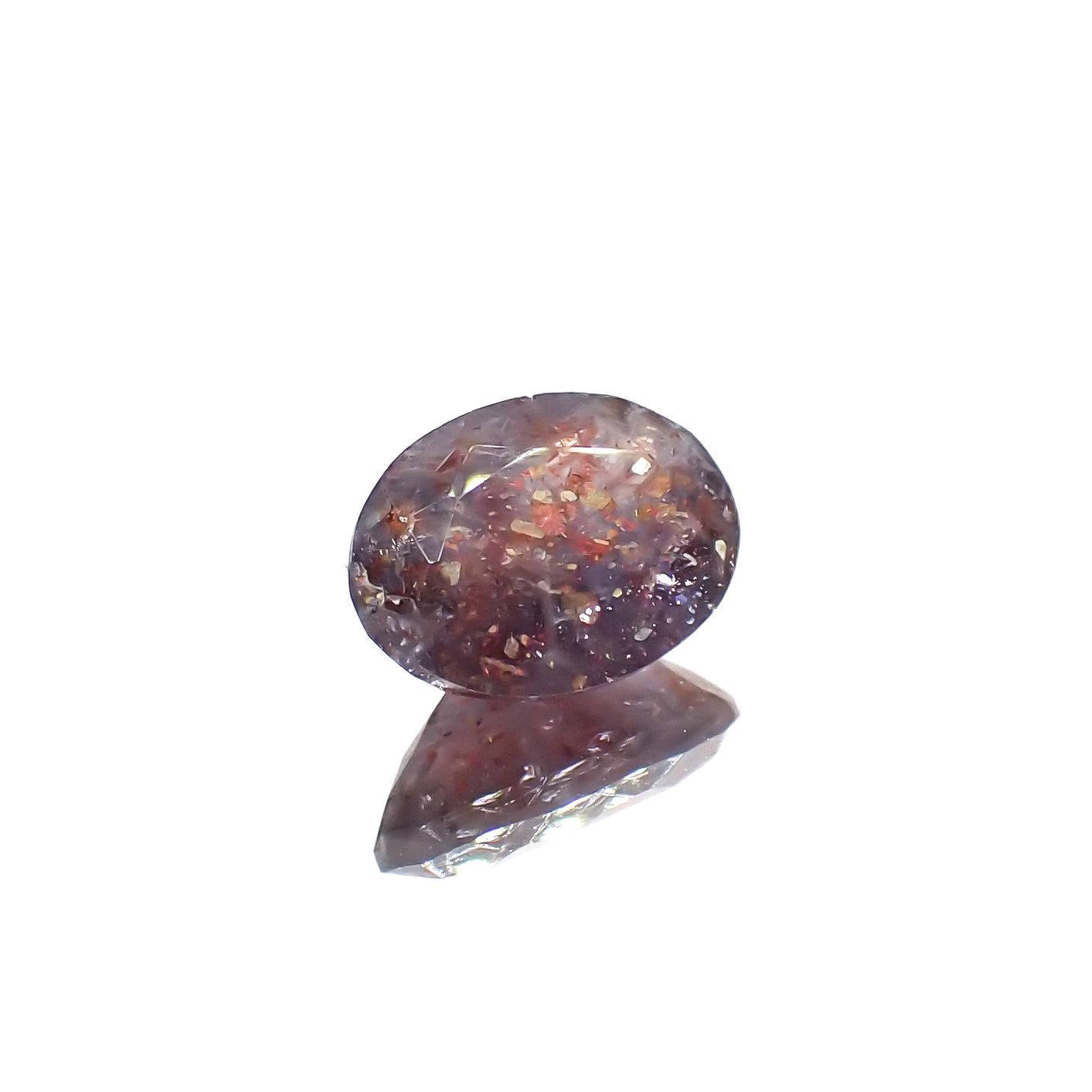 ブラッドショットアイオライト インド産 1.62ct[230923346]9.3x6.8mm前後