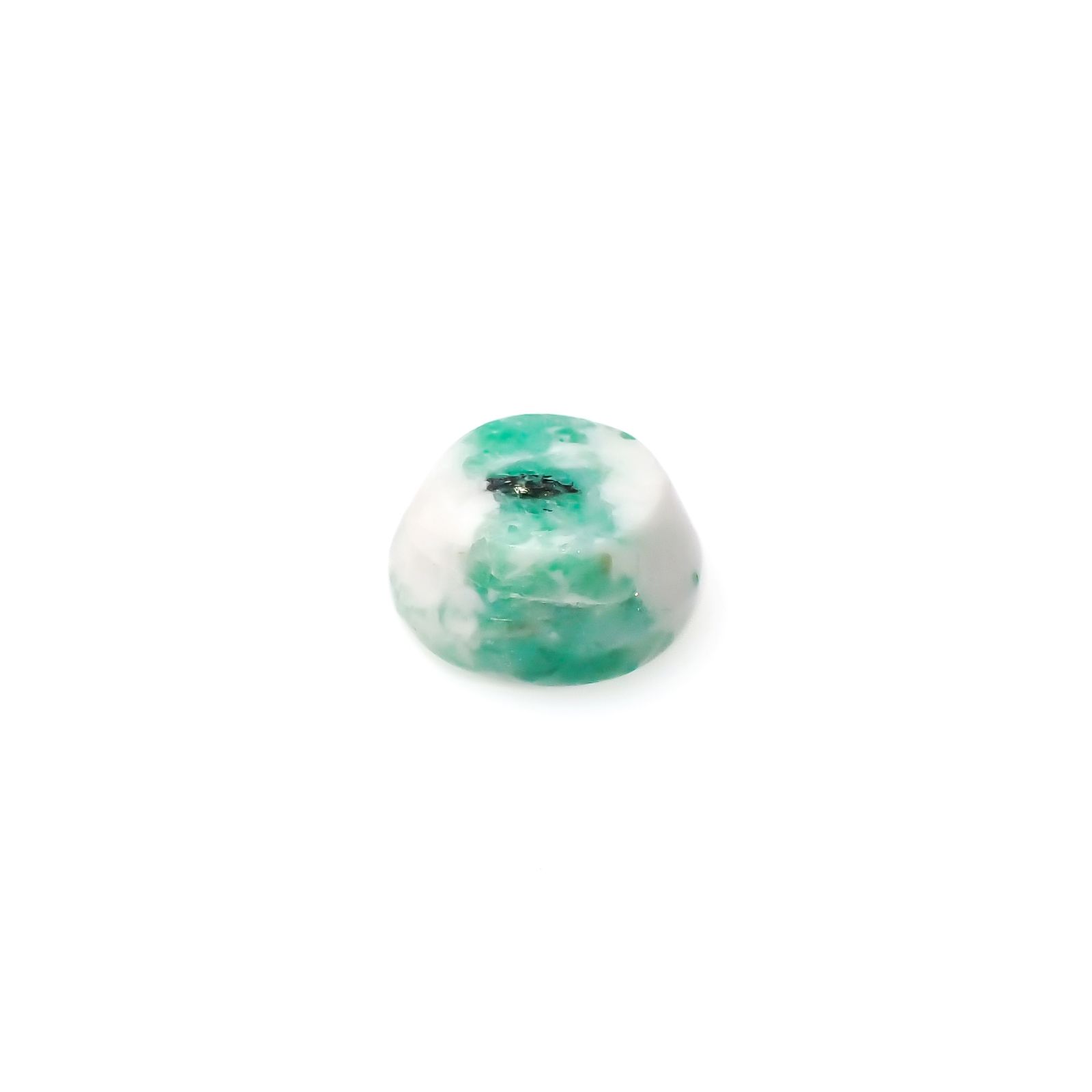 マトリックスエメラルド(エメラルドインクォーツ/フェルドスパー) ブラジル産 4.05ct[240326496]9.8x9.8mm前後