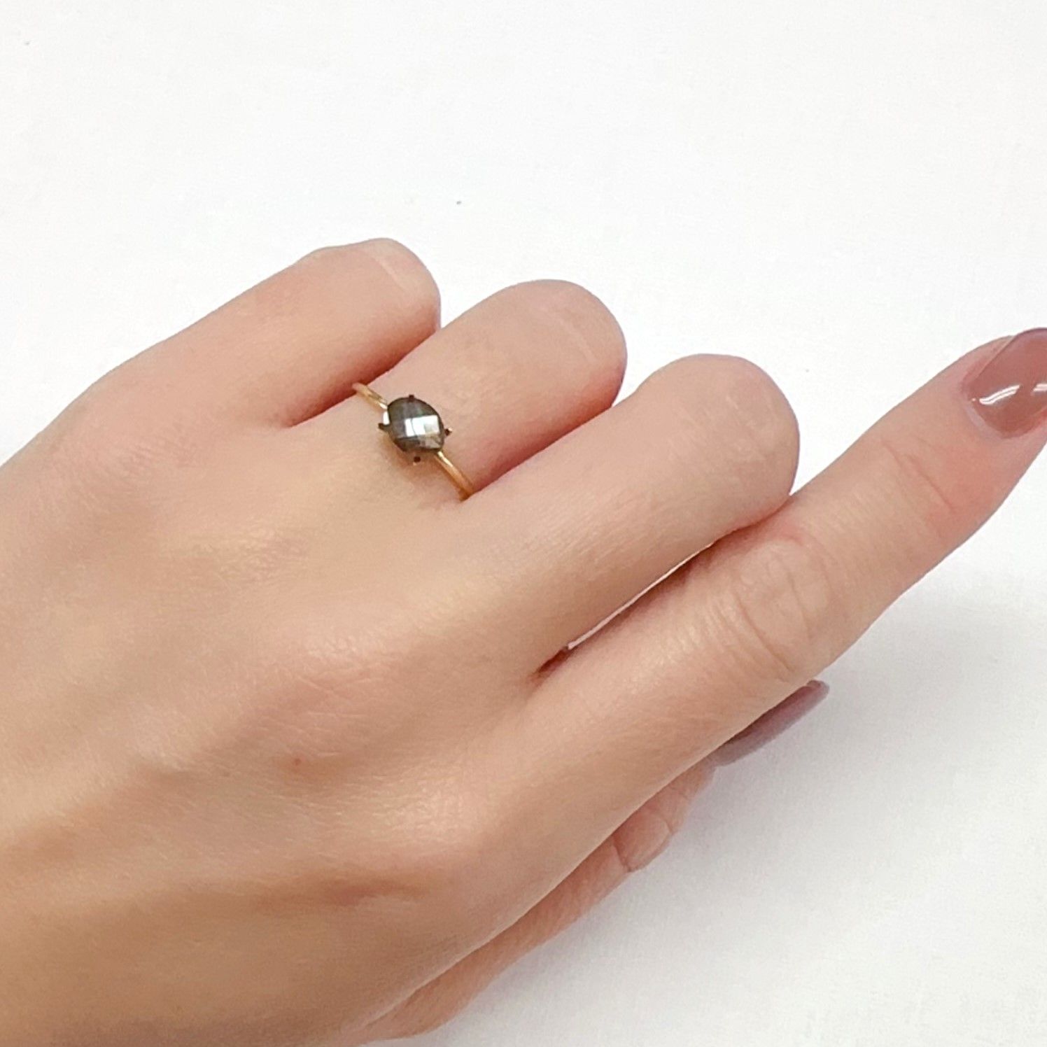 ◇チェッカーカット◇レインボーガーネット 日本・奈良県産 1.29ct 