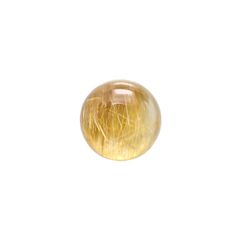 ルチルクォーツ(宝石名ルチルレイテッド・クォーツ) ブラジル産 識別済 2.21ct / 7.4×7.4mm前後 [251013303]