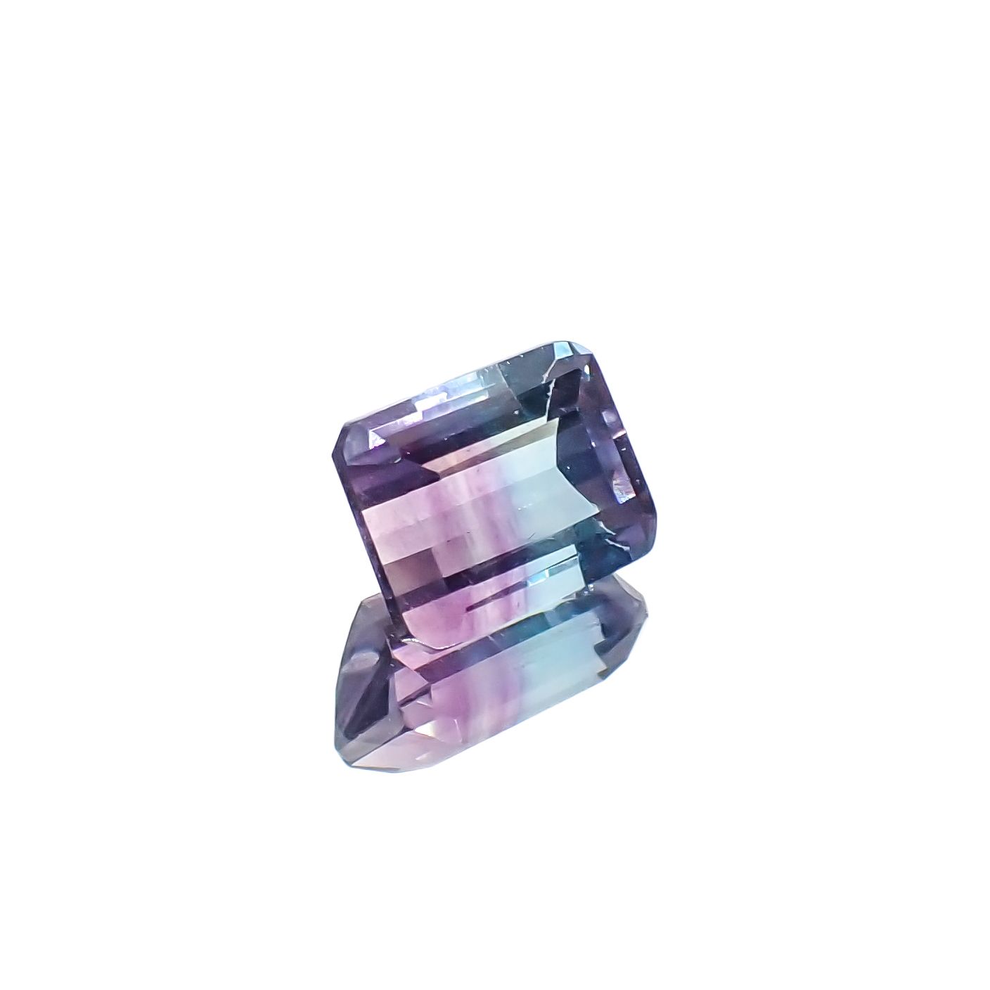 パーティカラーフローライト ブラジル産 3.14ct[230321182]9x7mm前後
