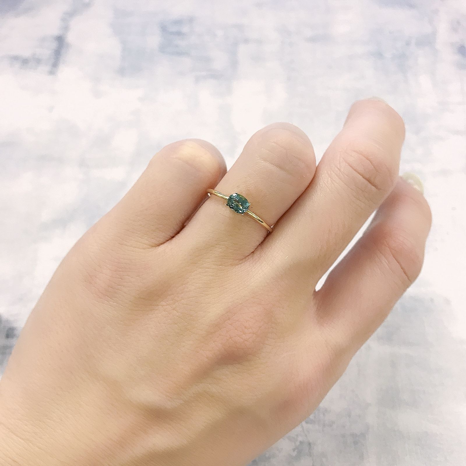 ブルートルマリン アフガニスタン産 0.33ct [220114096]4.9x3.9mm前後