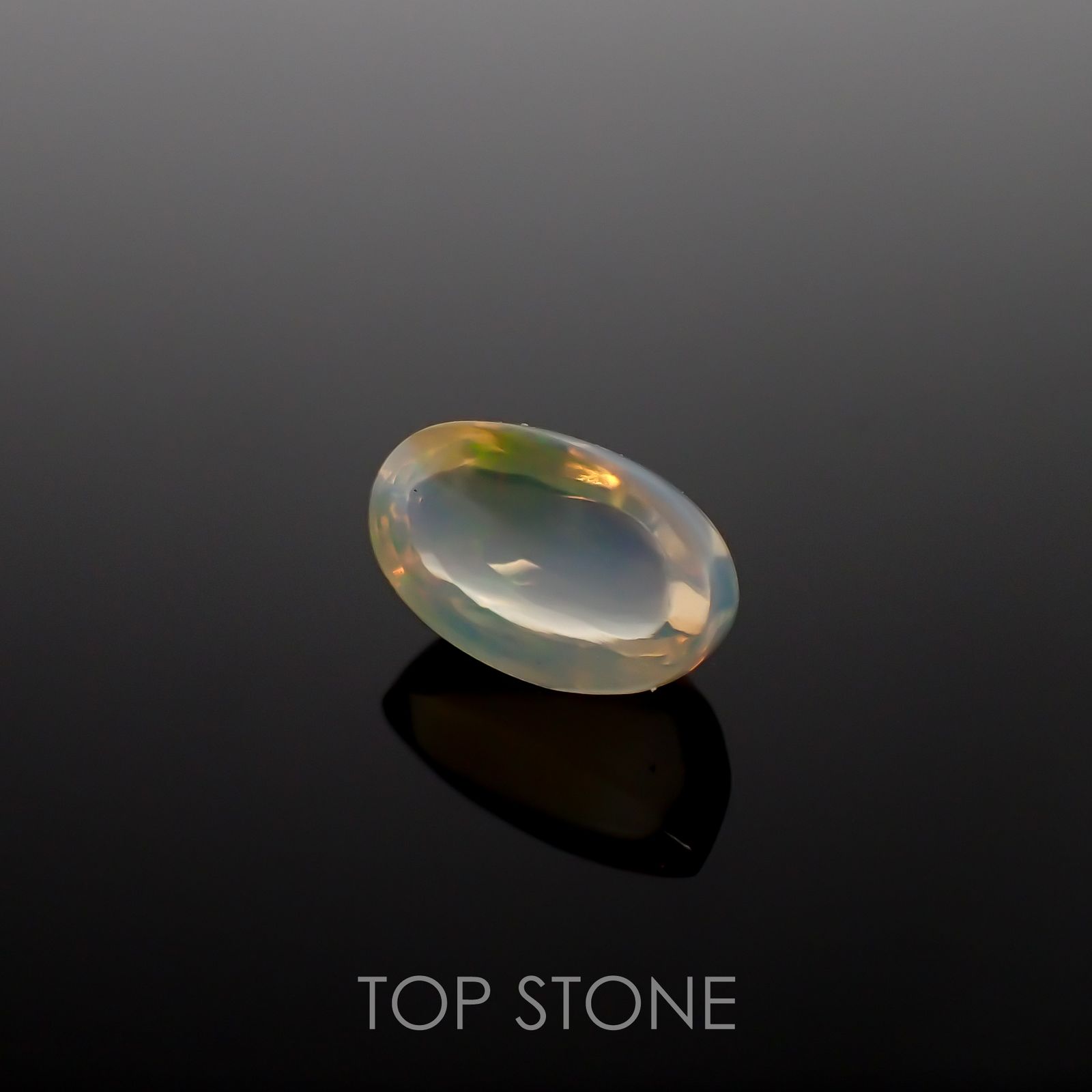 メキシコオパール(宝石名オパール) メキシコ産 2.218ct ソ付(彩珠)[210712137]10.8×6.3mm前後
