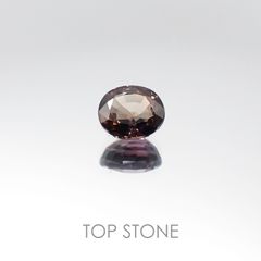 カラーチェンジサファイア非加熱(宝石名サファイア) タンザニア産 1.32ct 識別済[20096008]6.5×5.6mm前後