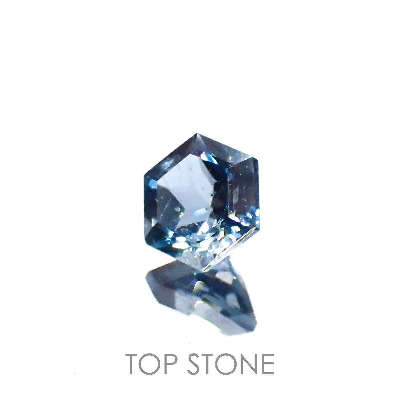 ◇ヘキサゴンカット◇サンタマリアアクアマリン ブラジル産 0.56ct[230119918]5.1x5.1mm前後