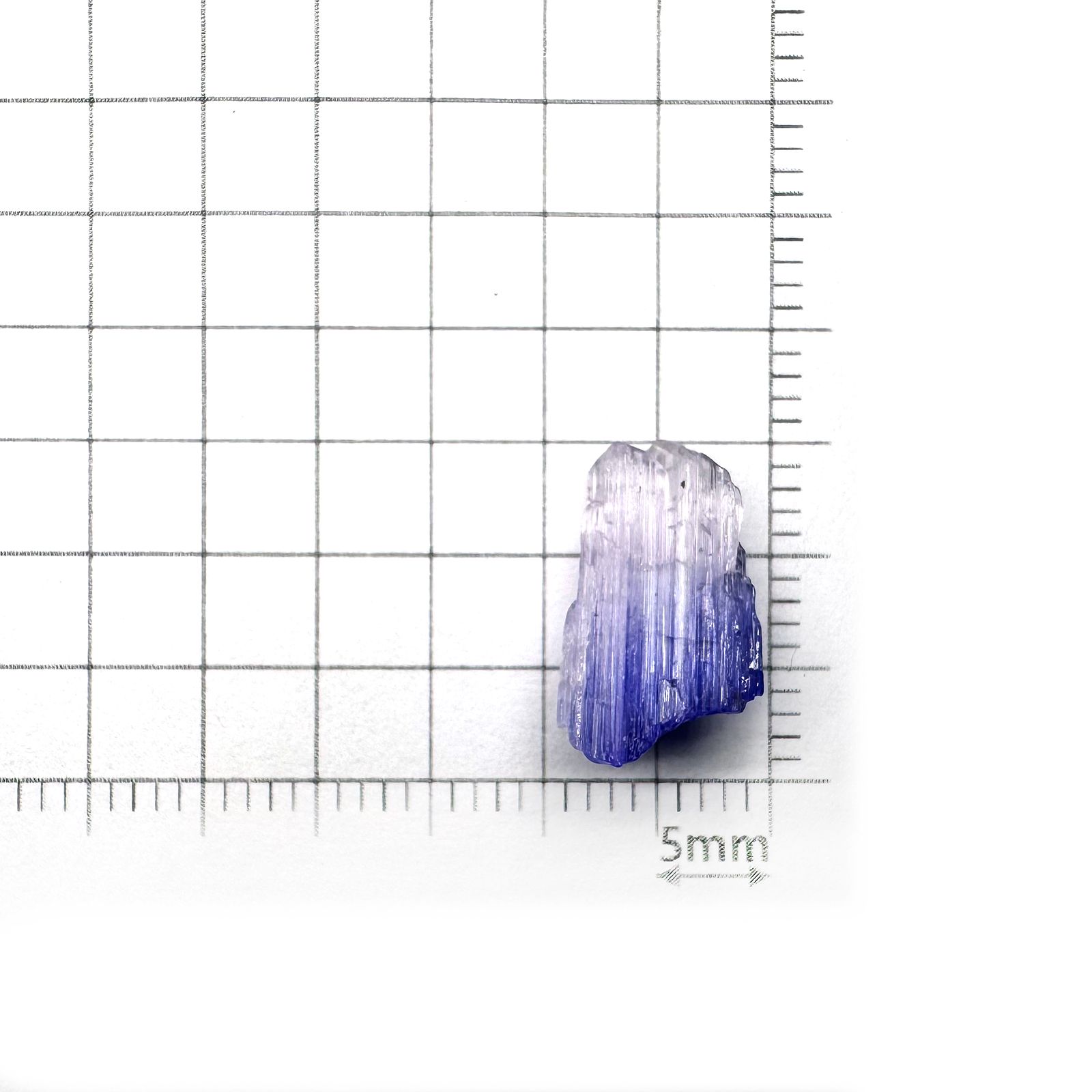 バイカラータンザナイト 原石 タンザニア産 3.77ct[231224989]14x8mm前後