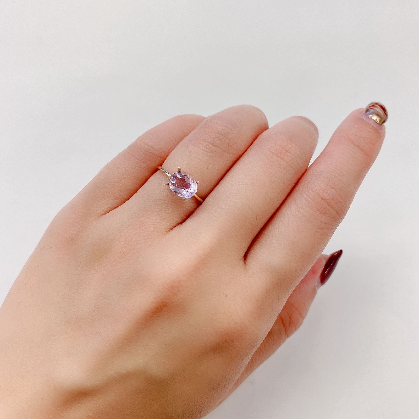 ピンクフローライト(宝石名ピンク・フルオライト)ブラジル産 1.57ct 識別済[231023888]7.8x6.2mm前後