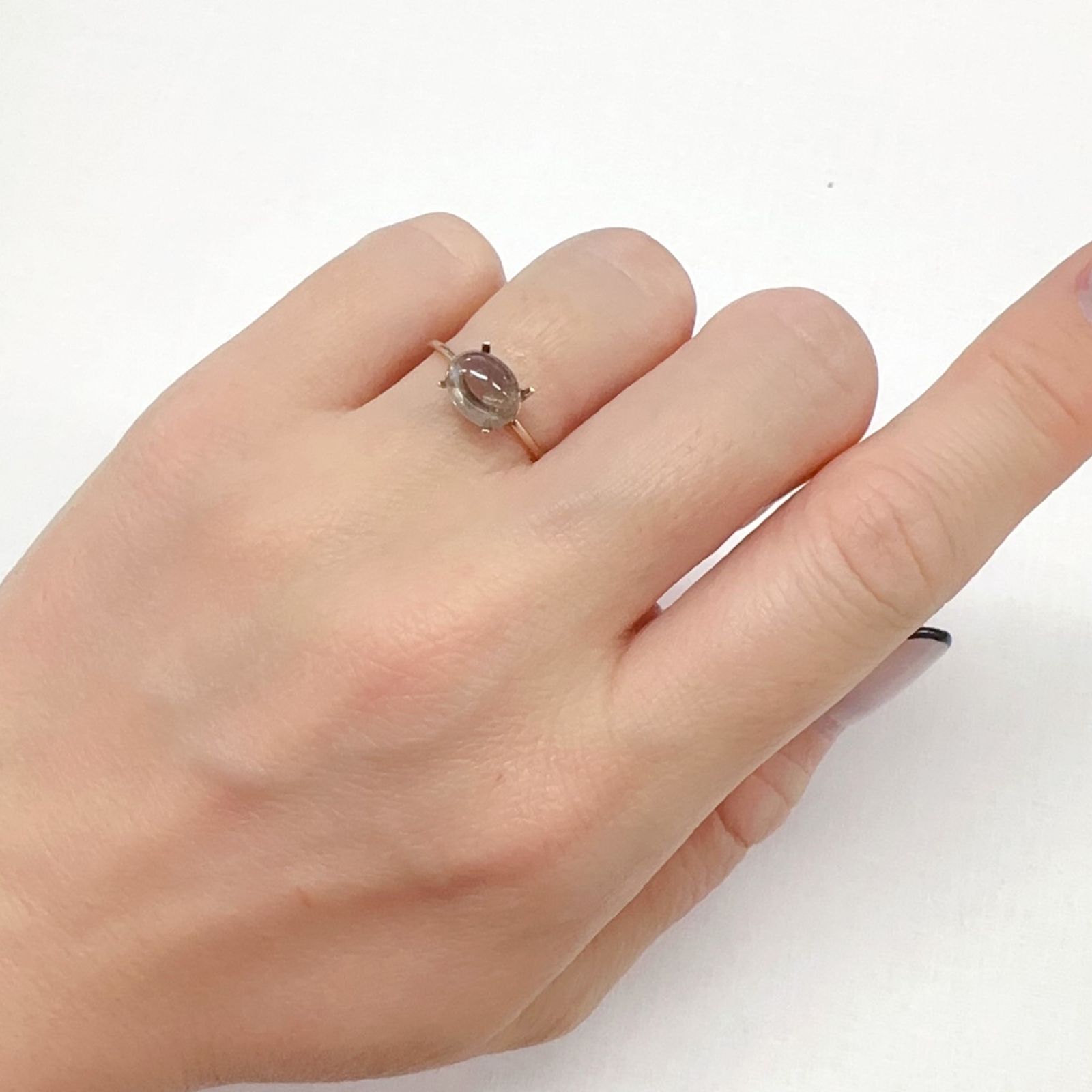 アベンチュリンアクアマリン ナイジェリア産 1.73ct[240226042]7.7x6mm前後
