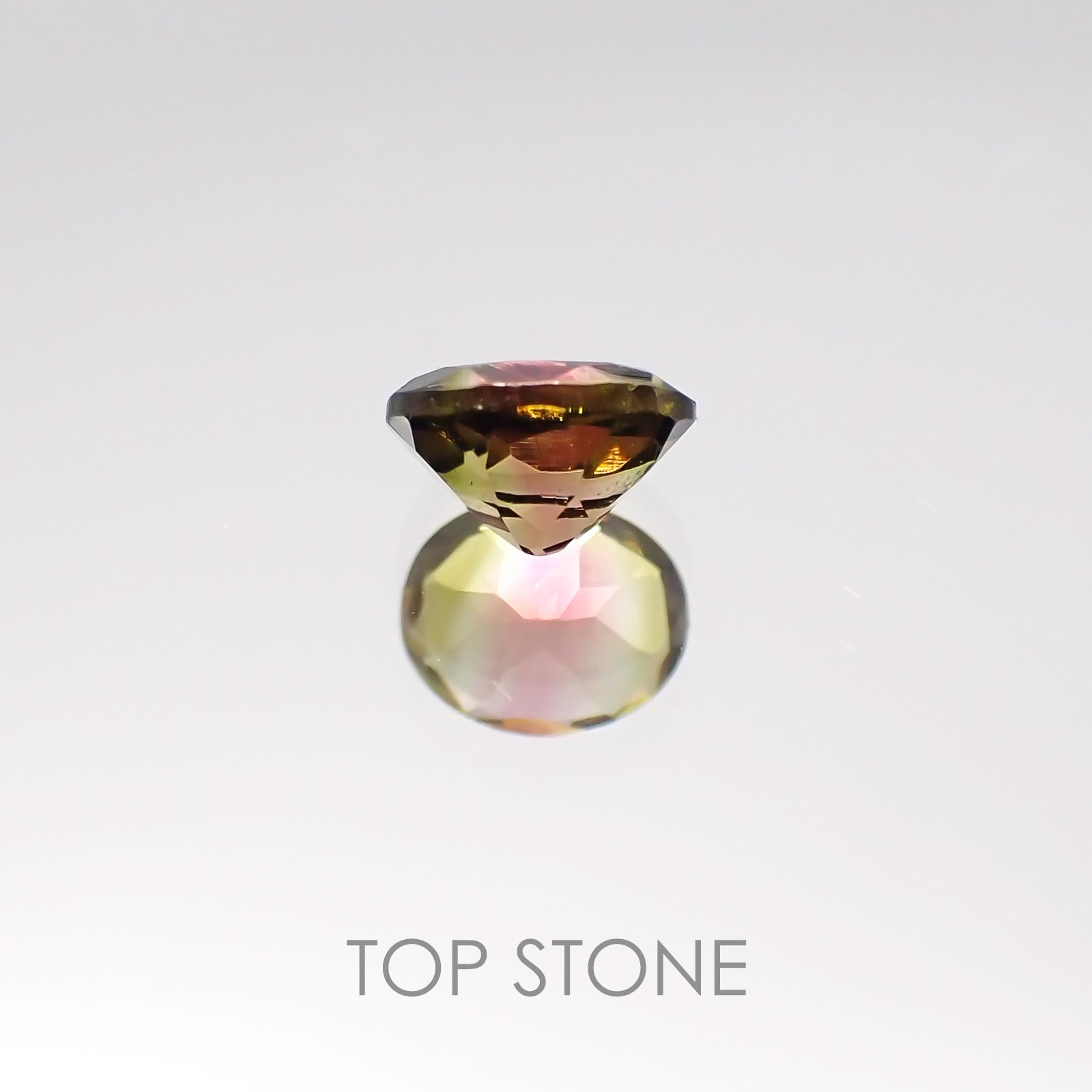 バイカラートルマリン ブラジル産 ルース 0.33ct[20106798]4.7×3.9mm前後