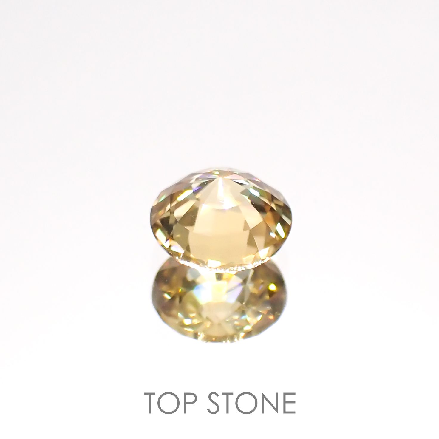 イエロージルコン(宝石名ジルコン)スリランカ/カンボジア産 1.26ct 識別済[220114838]6.1x6mm前後