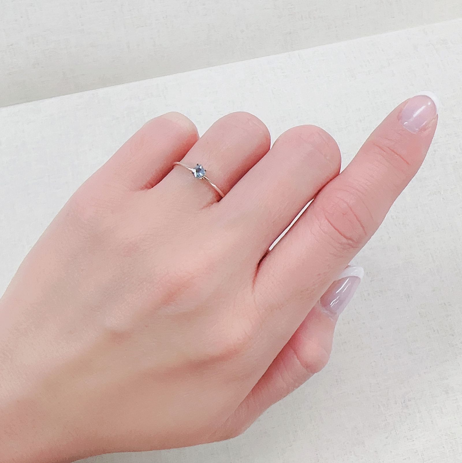 ◇プリンセスカット◇ブルーコーネルピン(宝石名コーネルピン)タンザニア産 0.13ct 識別済[230421859]2.8x2.8mm前後