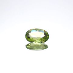 グリーンエンスタタイト(宝石名グリーン・エンスタタイト)カメルーン産 0.61ct 識別済[240125626]6.8x4.7mm前後
