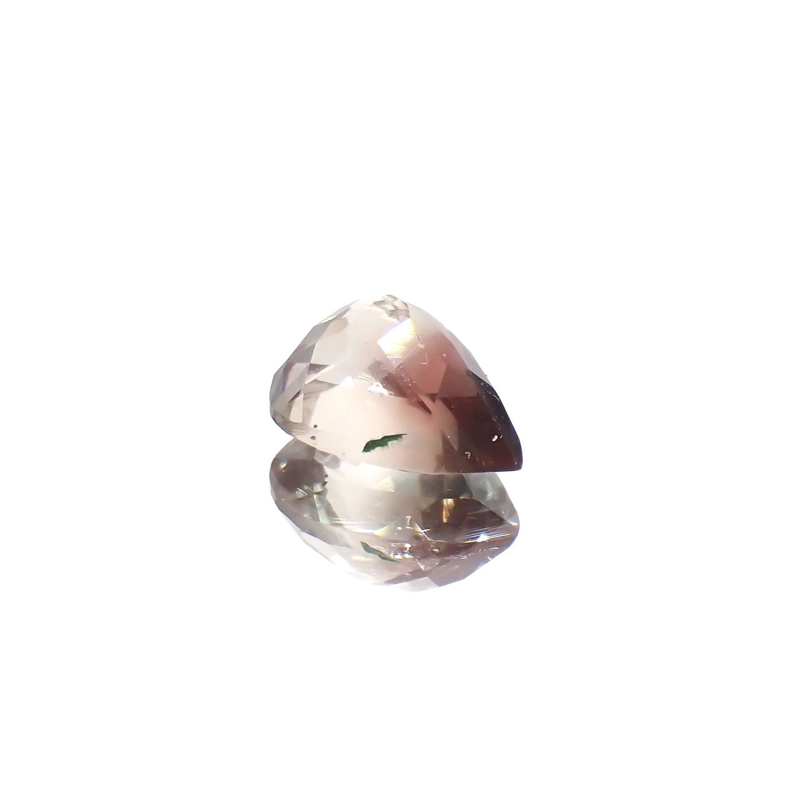 パーティカラーオレゴンサンストーン アメリカ・オレゴン州産 1.17ct / 8x5.9mm前後 [230722843]