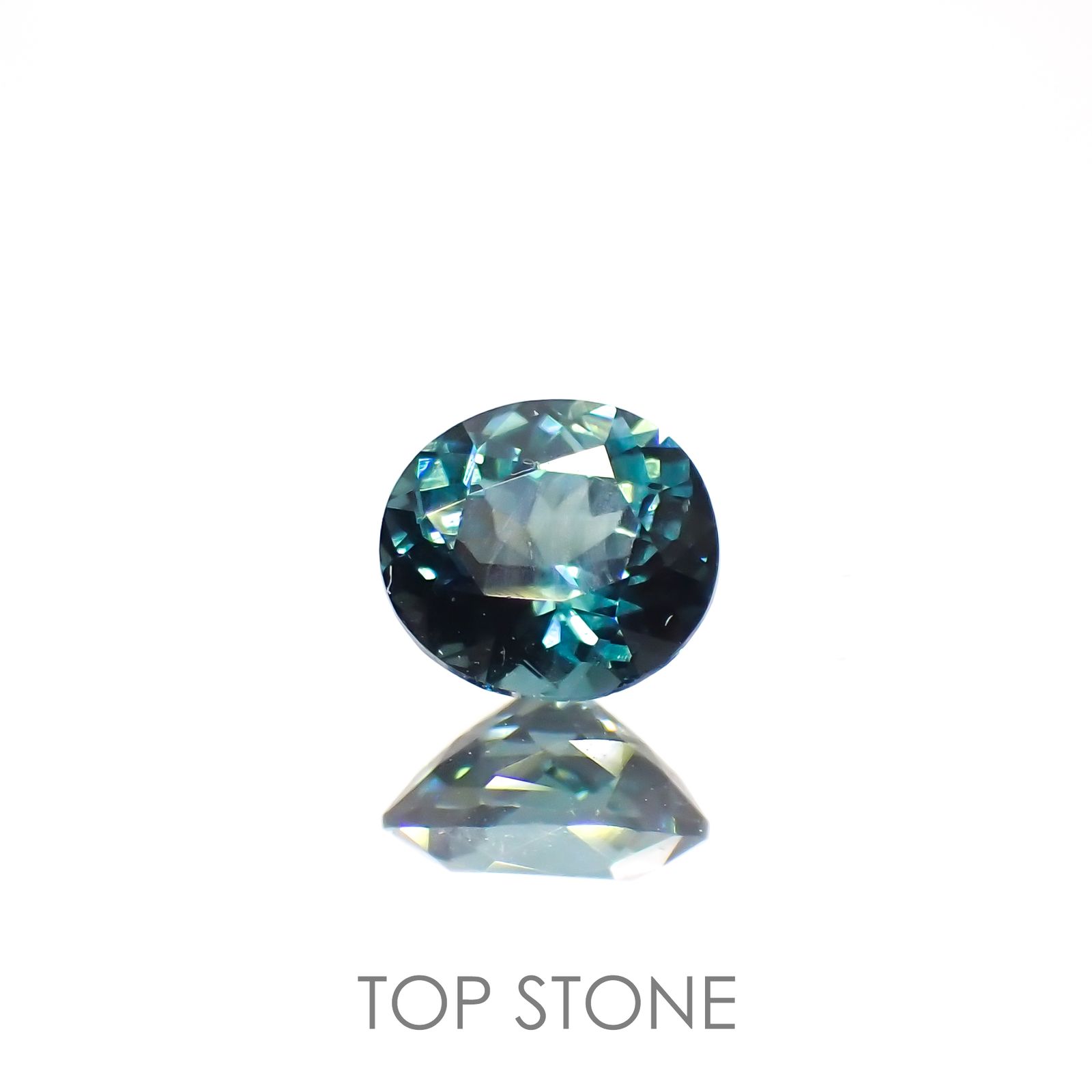 ブルートルマリン(宝石名トルマリン)アフガニスタン産 0.46ct 識別済[220115313]5.2x4.6mm前後