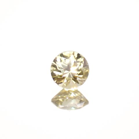 イエロージルコン(宝石名イエロー・ジルコン)スリランカ/カンボジア産 0.33ct 識別済[241129497]3.9x3.9mm前後
