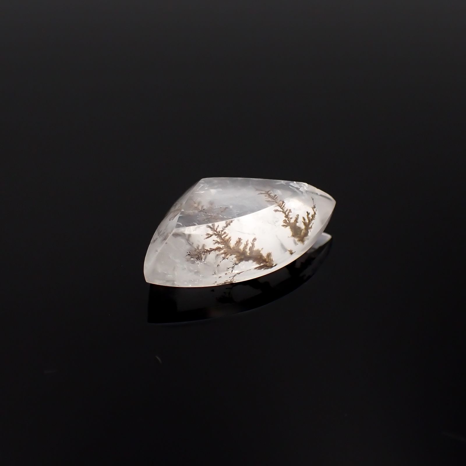 デンドリチッククォーツ ブラジル産 4.41ct[230823245]11.2x16.4mm前後