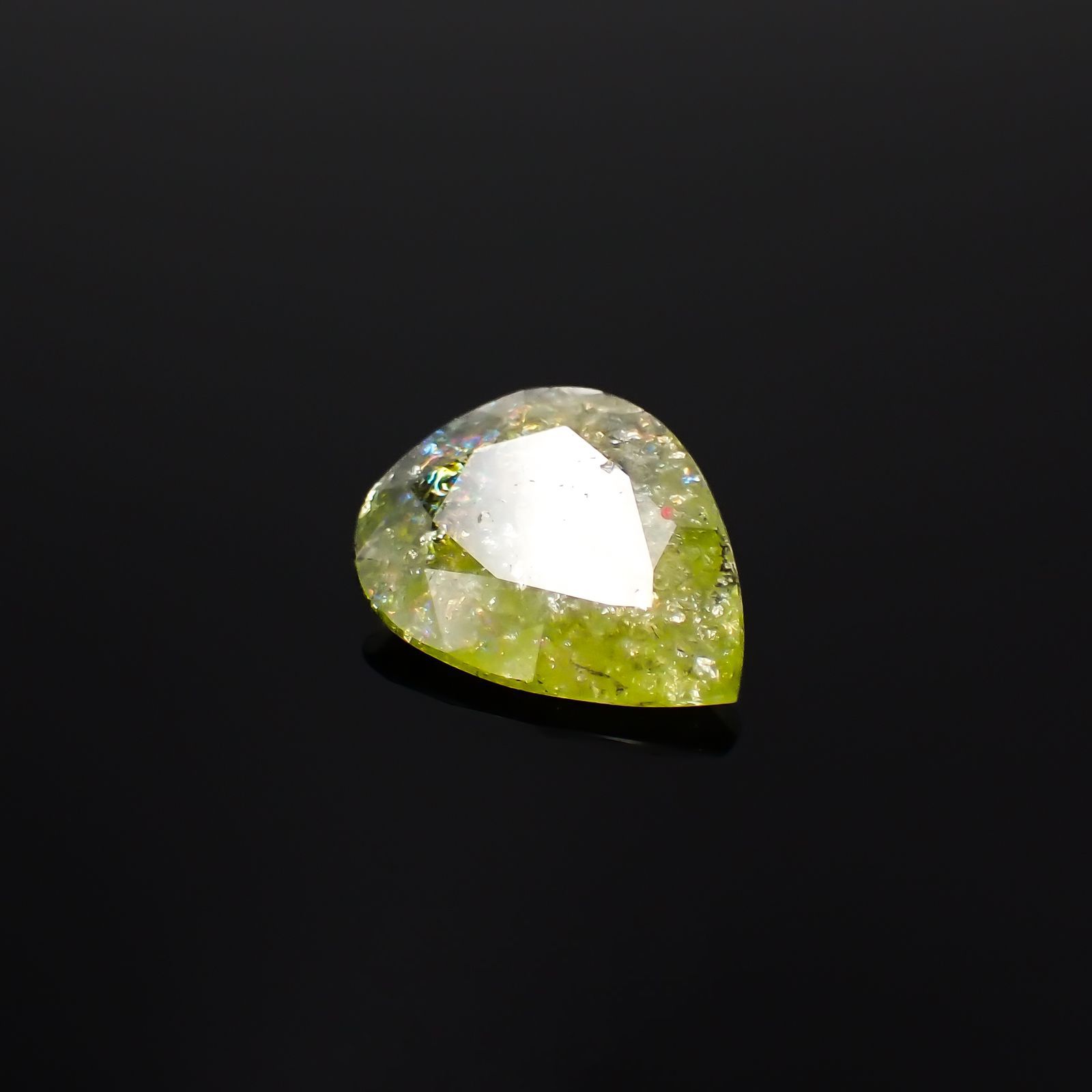 イリデッセンスクロムトルマリン(宝石名トルマリン)ケニア産 5.47ct 識別済[221119088]16.7x12.6mm前後