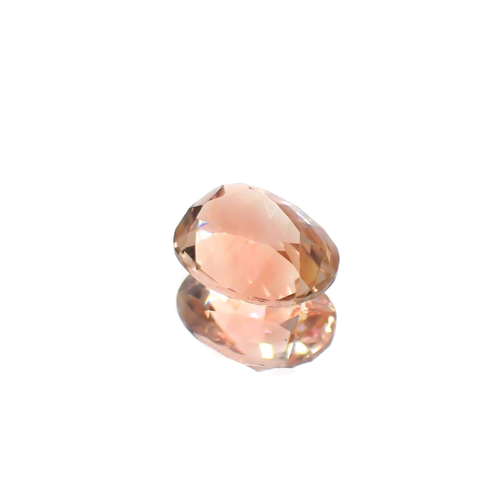 オレゴンサンストーン(宝石名ラブラドライト)アメリカ・オレゴン州産 識別済 1.88ct / 8.9x7mm前後 [230722702]
