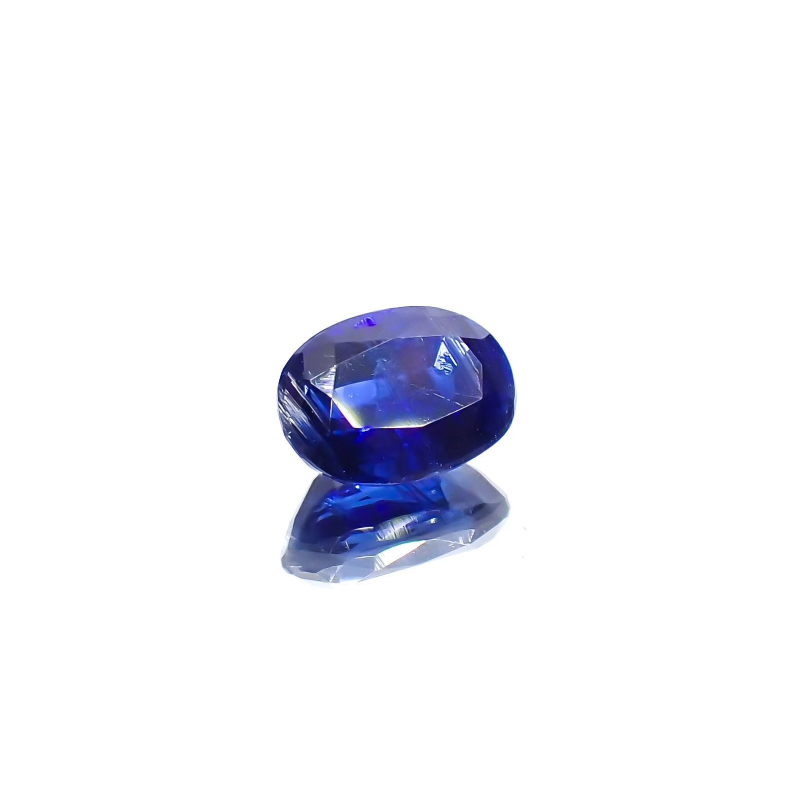 カイヤナイト(宝石名カイヤナイト)ネパール産 1.11ct 識別済[231225174]7.1x5.1mm前後