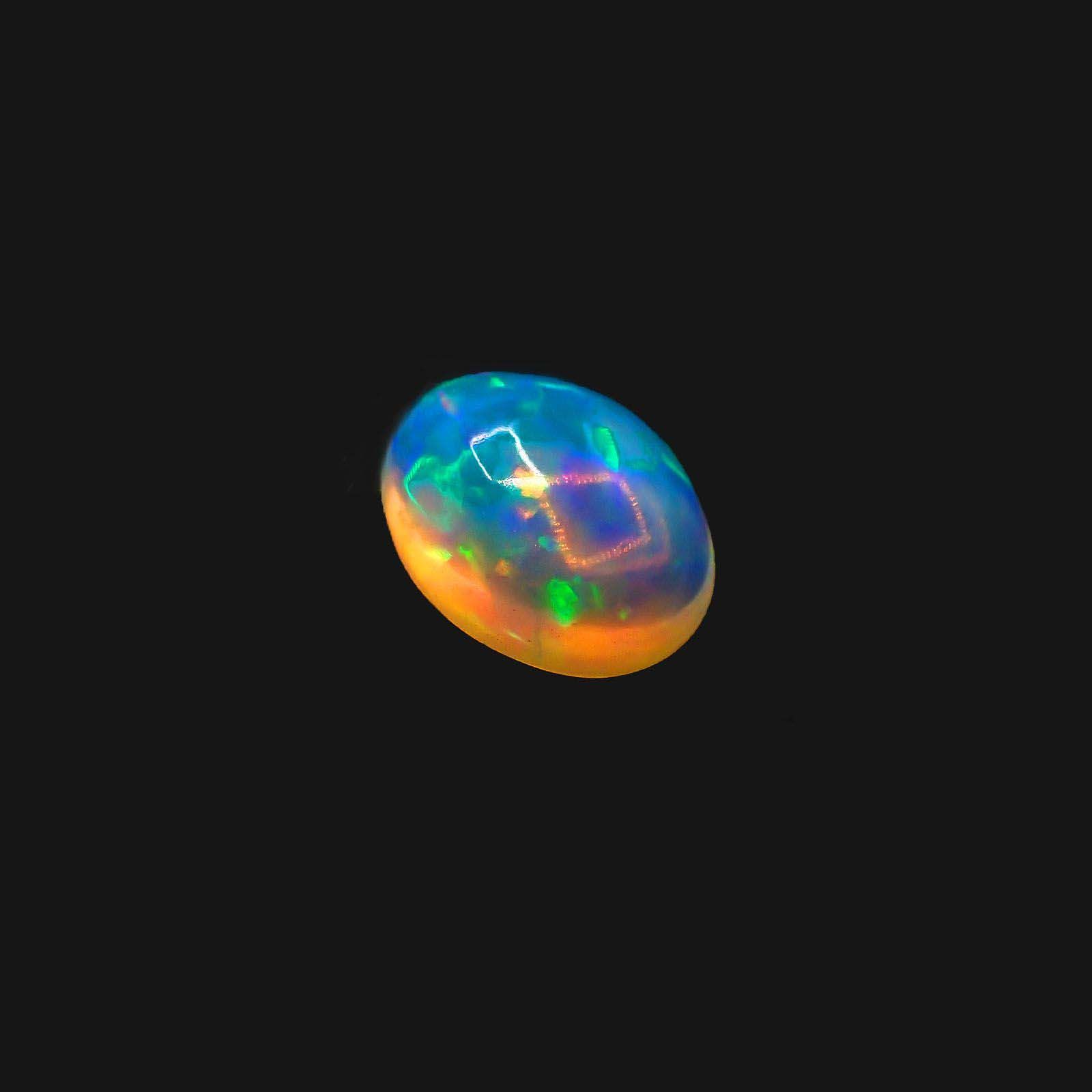 エチオピアオパール(宝石名オパール)エチオピア産 1.13ct 識別済[230722913]8.9x6.9mm前後