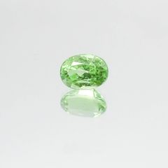 ミントガーネット(宝石名グリーン グロッシュラー・ガーネット)タンザニア産 1.15ct 識別済[230522255]6.6x4.8mm前後