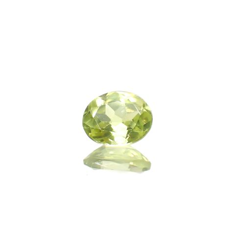 パロットクリソベリル(宝石名クリソベリル)インド産 0.39ct 識別済[240627988]5x4mm前後