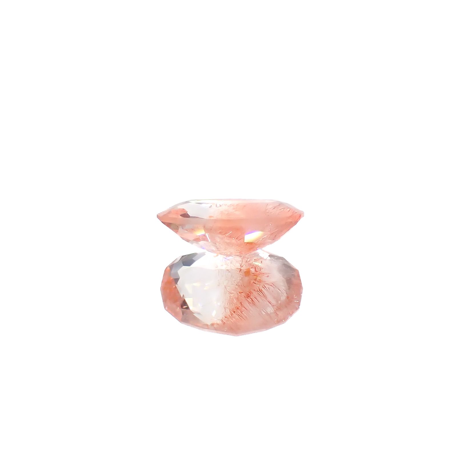 ◇カスタムカット◇ストロベリークォーツ カザフスタン産 0.90ct[240628295]8.3x6mm前後