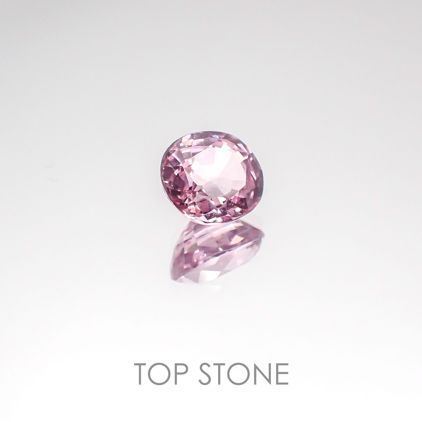 ピンクスピネル(宝石名ピンク・スピネル) タンザニア産 1.08ct 識別済[20117320]6.3×5.7mm前後