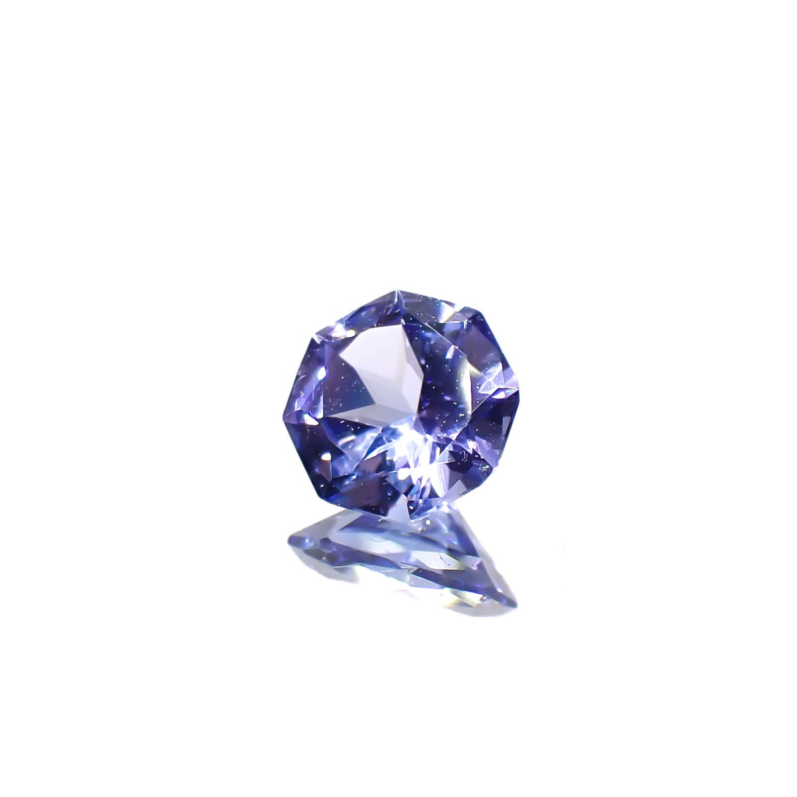 ◇オクタゴンカット◇タンザナイト(宝石名タンザナイト)タンザニア産 0.48ct 識別済[240628127]5.1x5.1mm前後