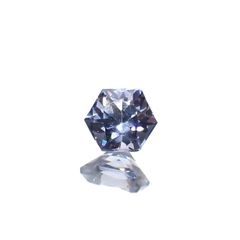 ◇ヘキサゴンカット◇バイオレットスピネル(宝石名スピネル)ビルマ/マダガスカル産 0.37ct 識別済[230220668]3.9x3.9mm前後