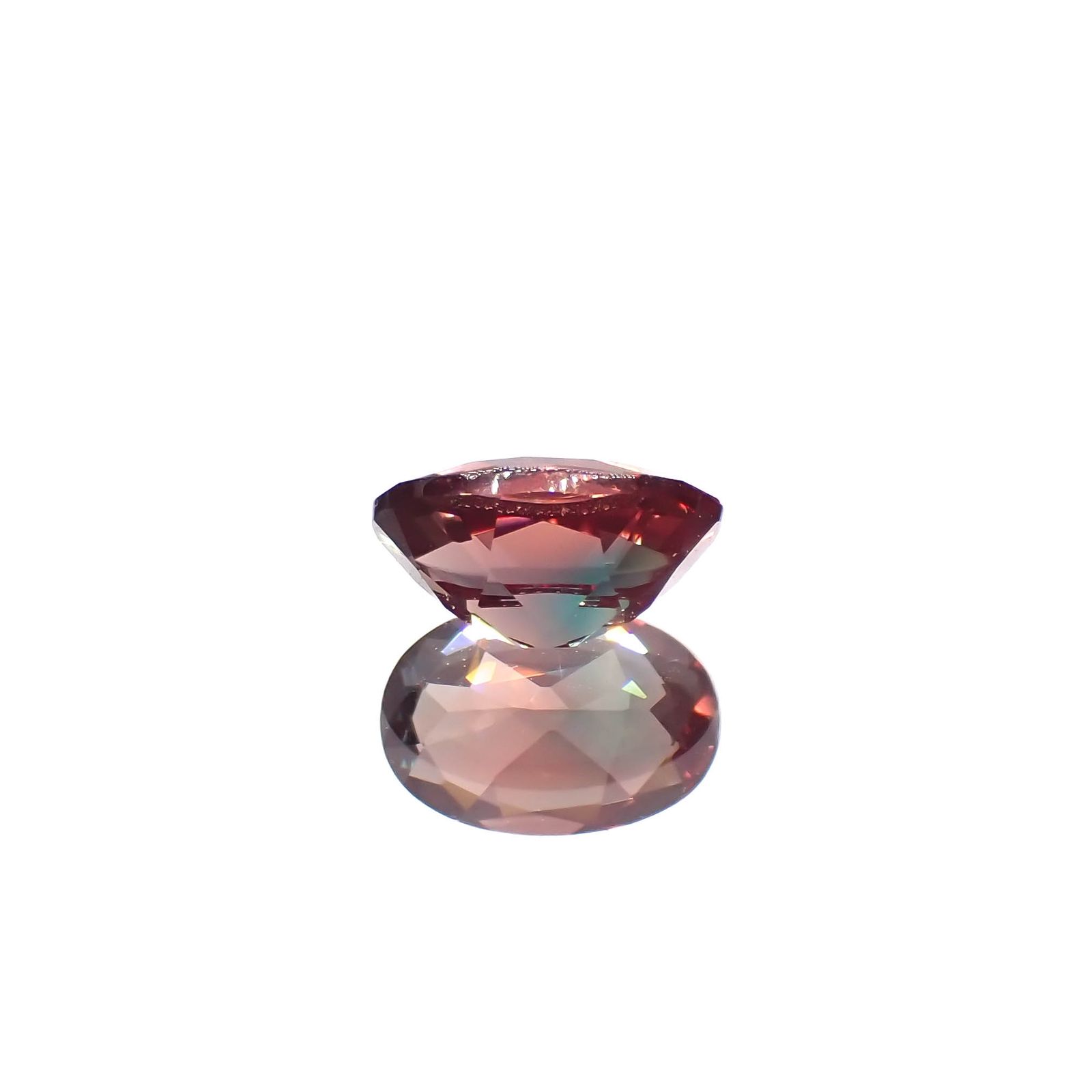 バイカラーアンデシン モンゴル産 0.46ct[230421502]6x4.2mm前後