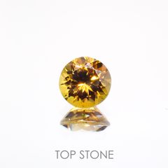 グロッシュラーアンドラダイトガーネット(宝石名グロッシュラー/アンドラダイト・ガーネット)ナミビア産 1.52ct 識別済[220114311]6.8x6.8mm前後
