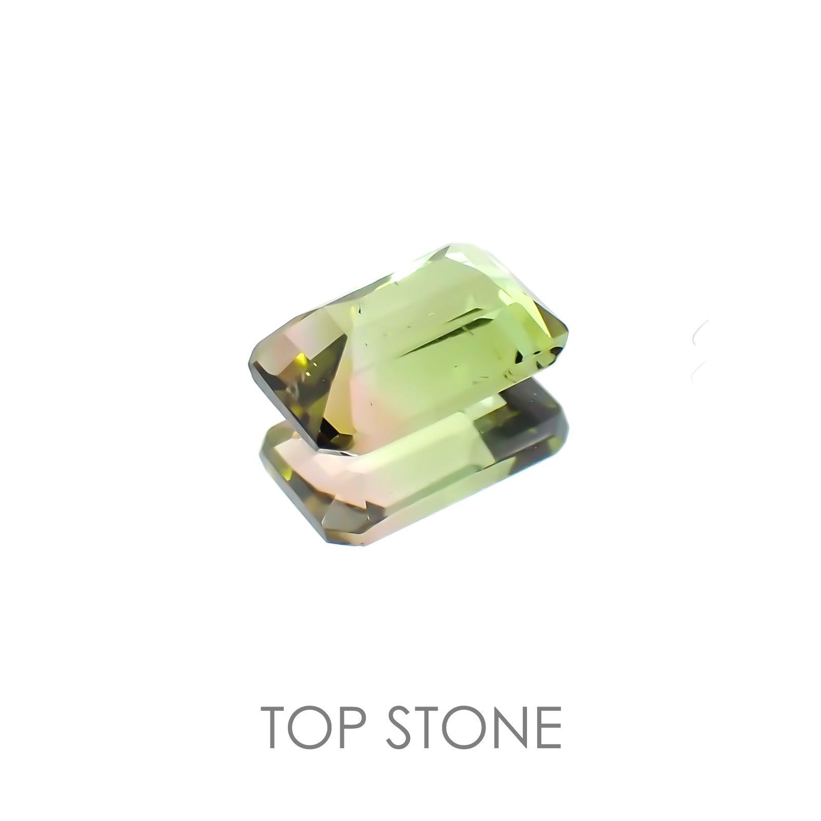 バイカラートルマリン ブラジル産 ルース 0.58ct[20208218]6.3×3.8mm前後