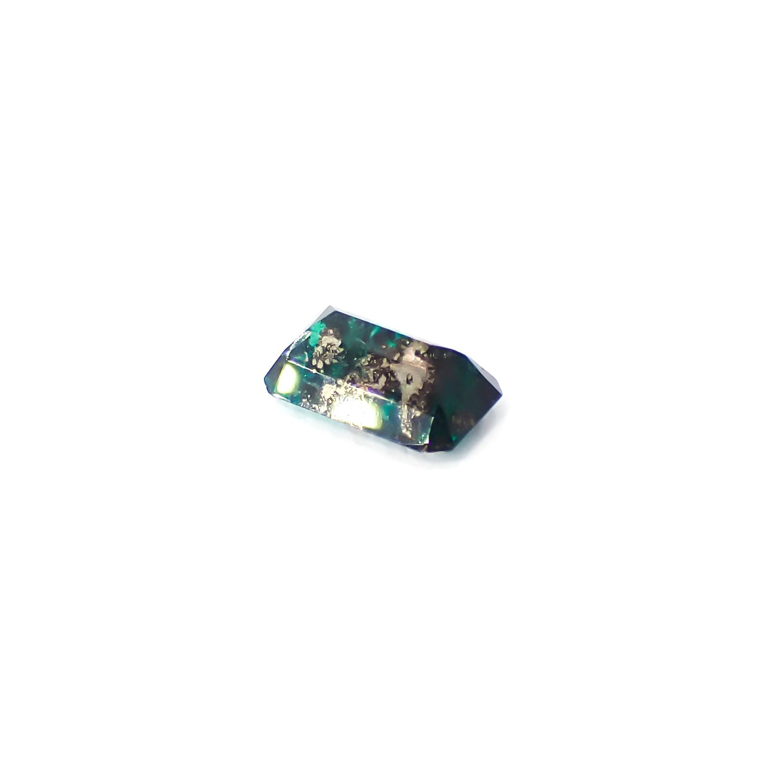 パイライトインエメラルド コロンビア産 0.25ct / 5x3mm前後 [260532127]