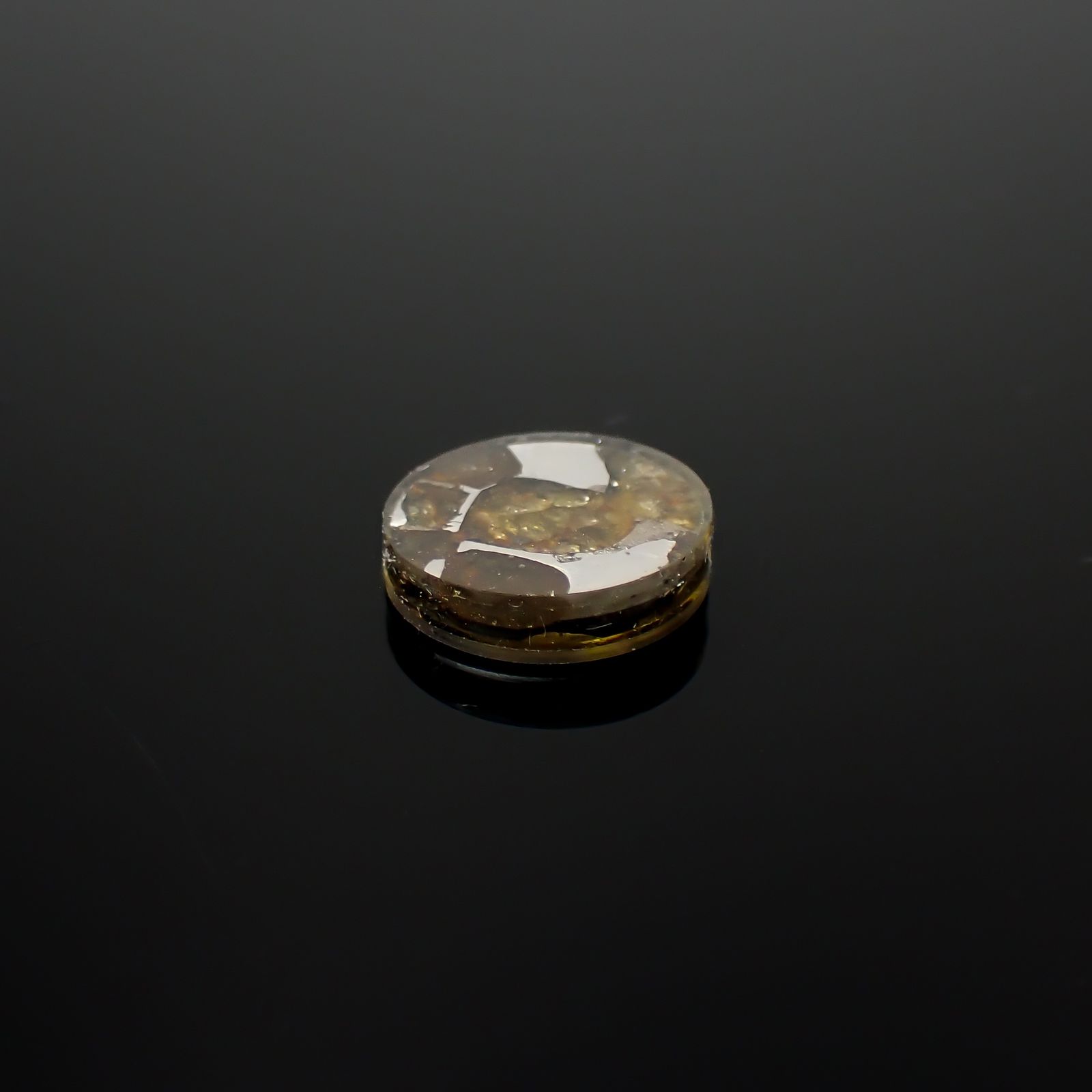 パラサイト隕石Sericho トリプレット 発見地:ケニア 4.07ct[240527644]11.9x11.9mm前後
