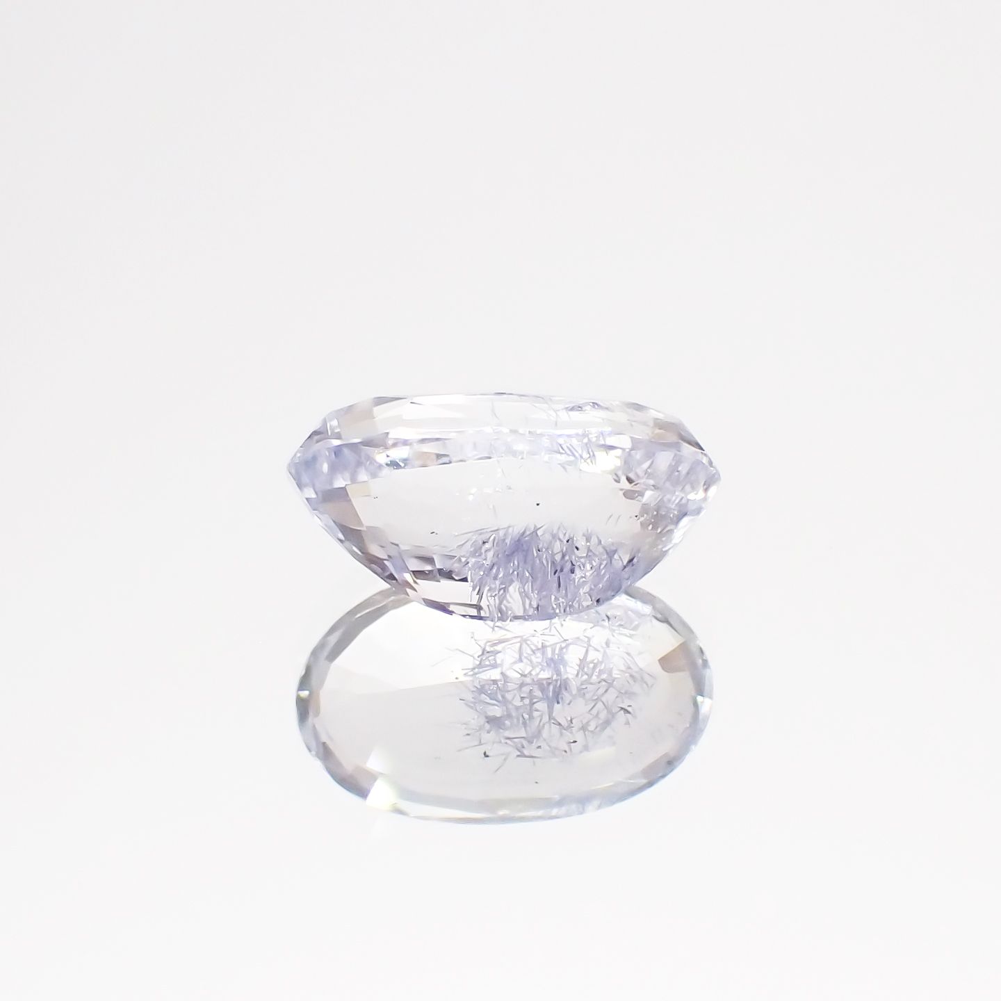 デュモルチェライトインクォーツ ブラジル産 1.48ct[231023582]9.3x5.9mm前後