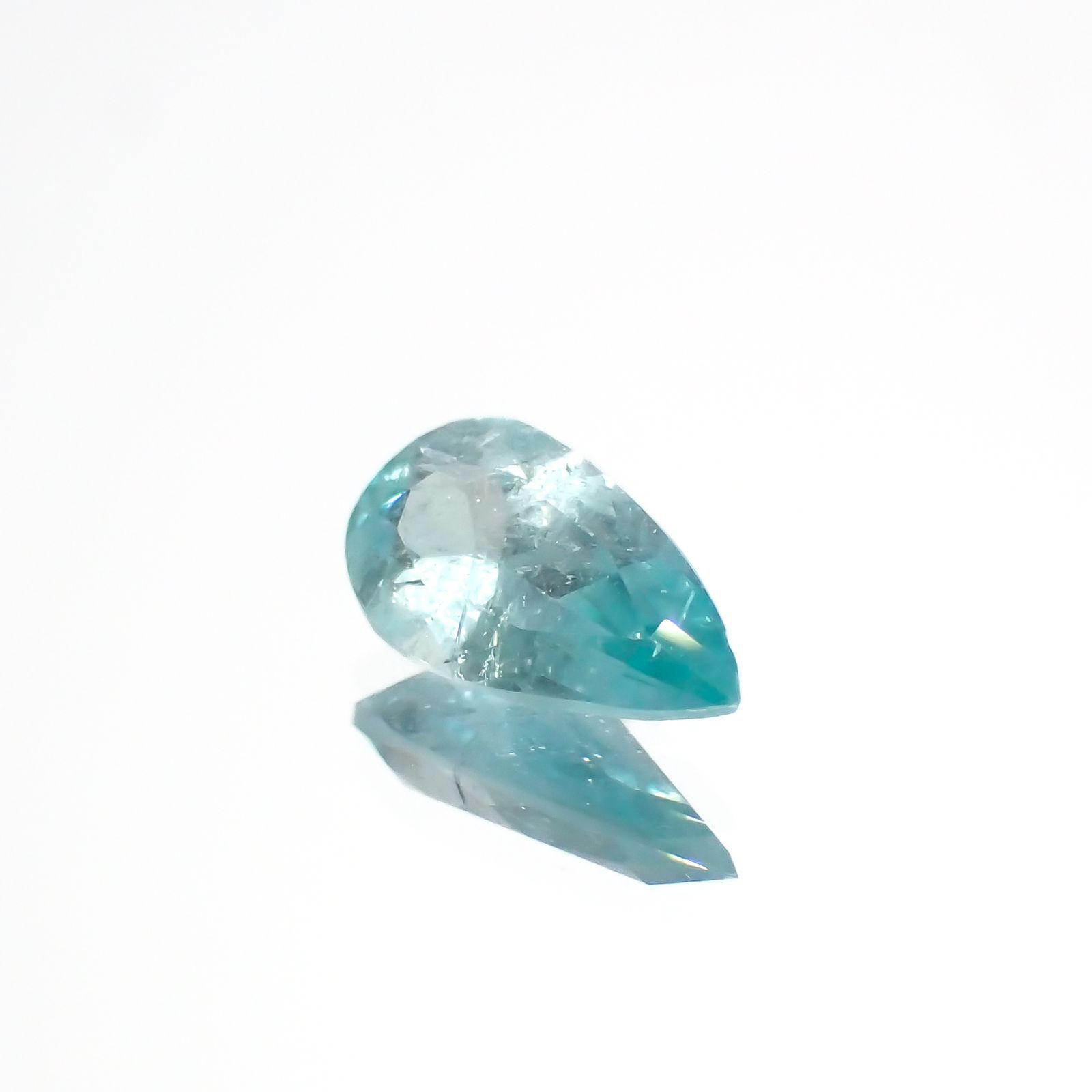 ユークレース(宝石名ブルー・ユークレース)コロンビア産 0.796ct ソ付(彩珠)[221018683]9.3x4.7mm前後