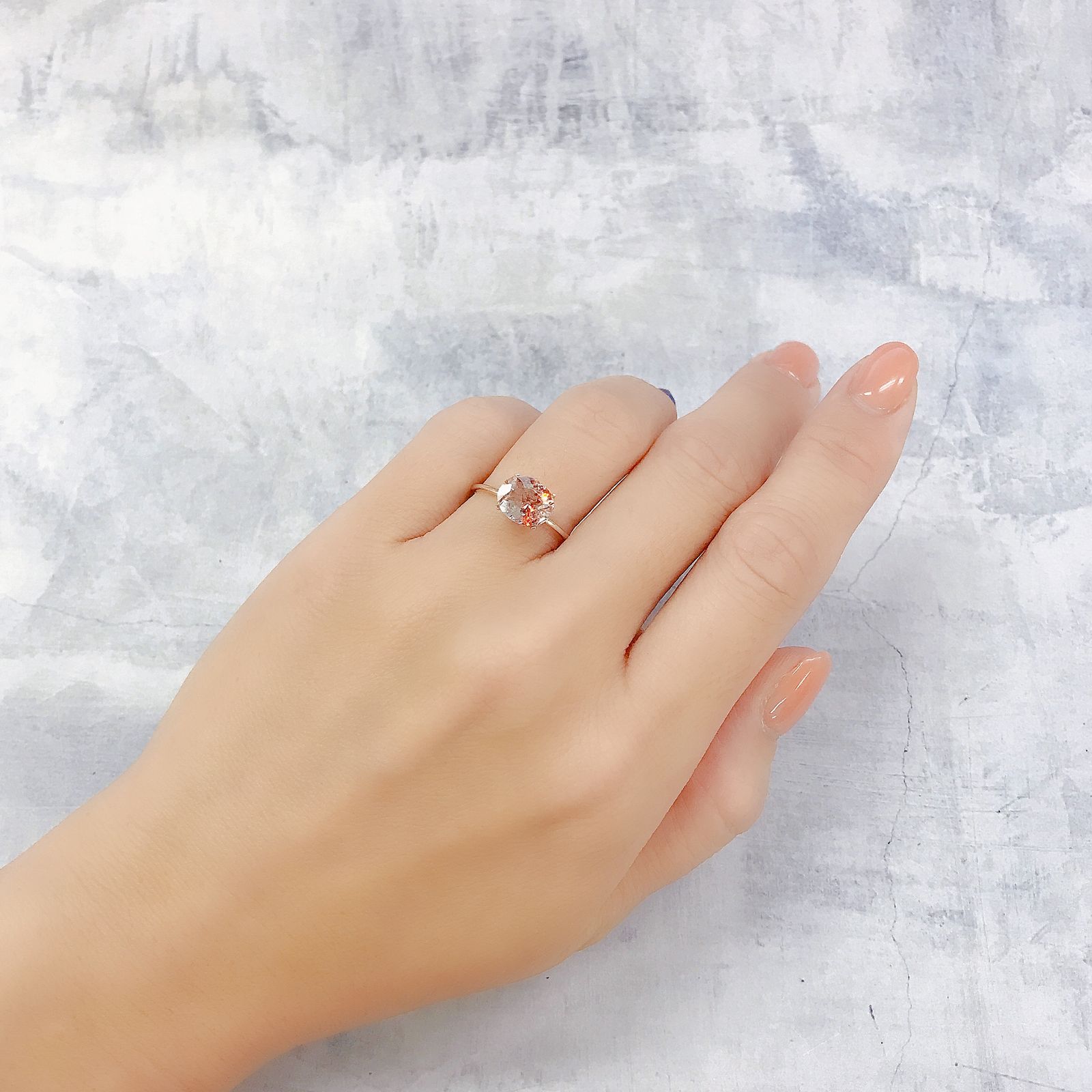 ファイヤークォーツ ナイジェリア産 1.40ct[220917574]8.6x7mm前後